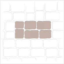 4 Piece Stone Pattern